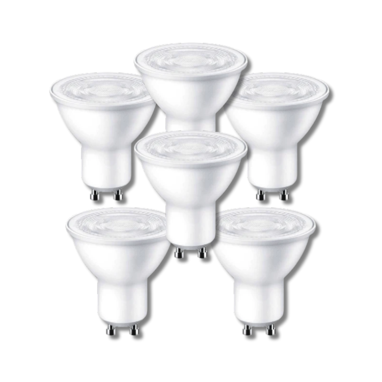 PACK X 6 UND AMPOLLETA DICRÓICO ANTARES PAR16 GU10 6W LUZ CÁLIDA