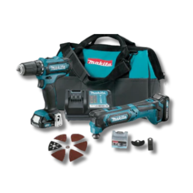 MAKITA KIT TALADRO + MULTIHERRAMIENTA 10.8V #CLX206X4