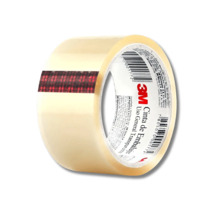 PACK 3M 12UN CINTA EMBALAJE 48MM X40 MT TRANSPARENTE #301