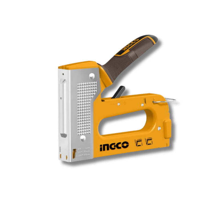 ENGRAPADORA CLAVADORA INGCO 2 EN 1 + GRAPAS Y CLAVOS HSG1408