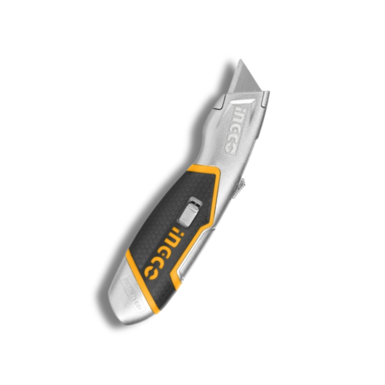 CUCHILLO CARTONERO INGCO CON 6 HOJAS DE REPUESTO HUK618