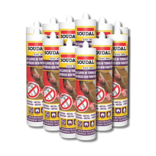 PACK X 12 UND. SOUDAL ADHESIVO MONTAJE EXTERIOR