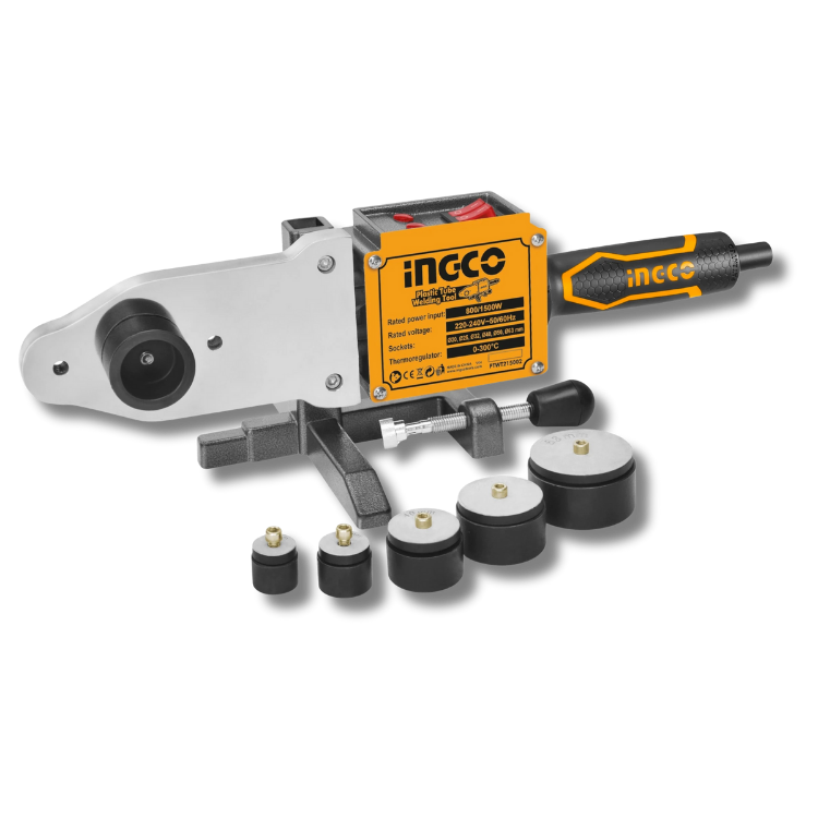 TERMOFUSORA INGCO 1.500 WATTS C/6 BOQUILLAS #PTWT215002