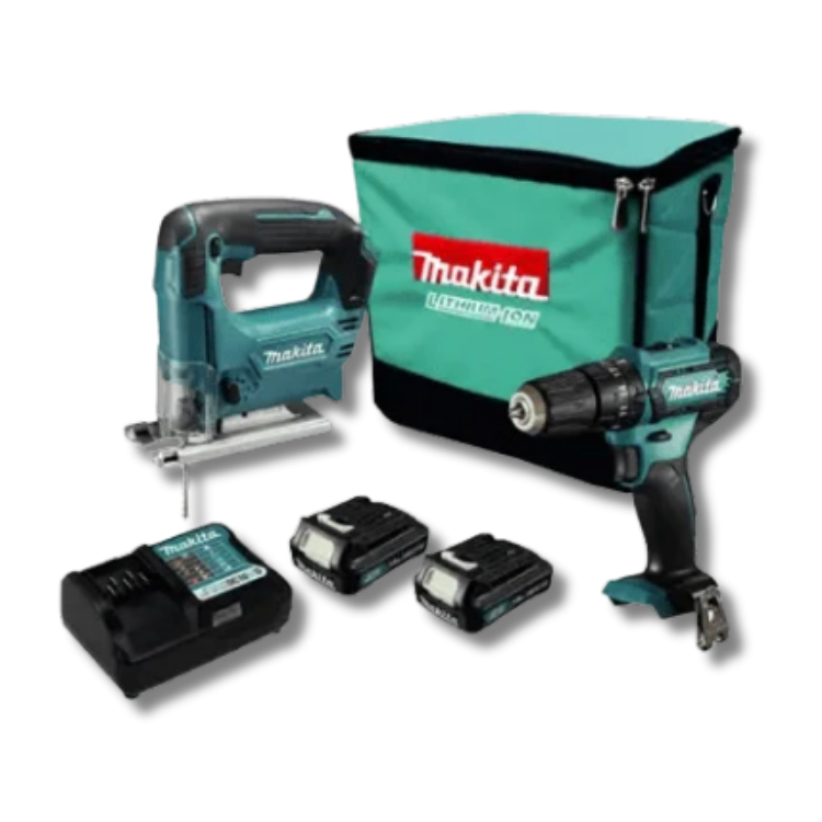 MAKITA KIT TALADRO ATORN + SIERRA CALADORA BATERIA