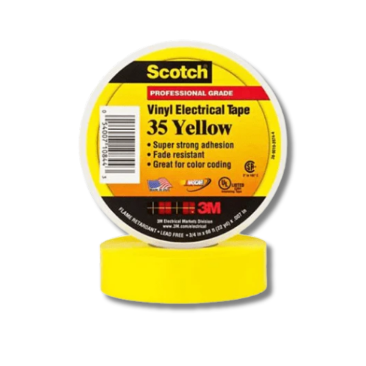 3M CINTA ELECTRICA SUPER 35 AMARILLA 19MM X 20MT