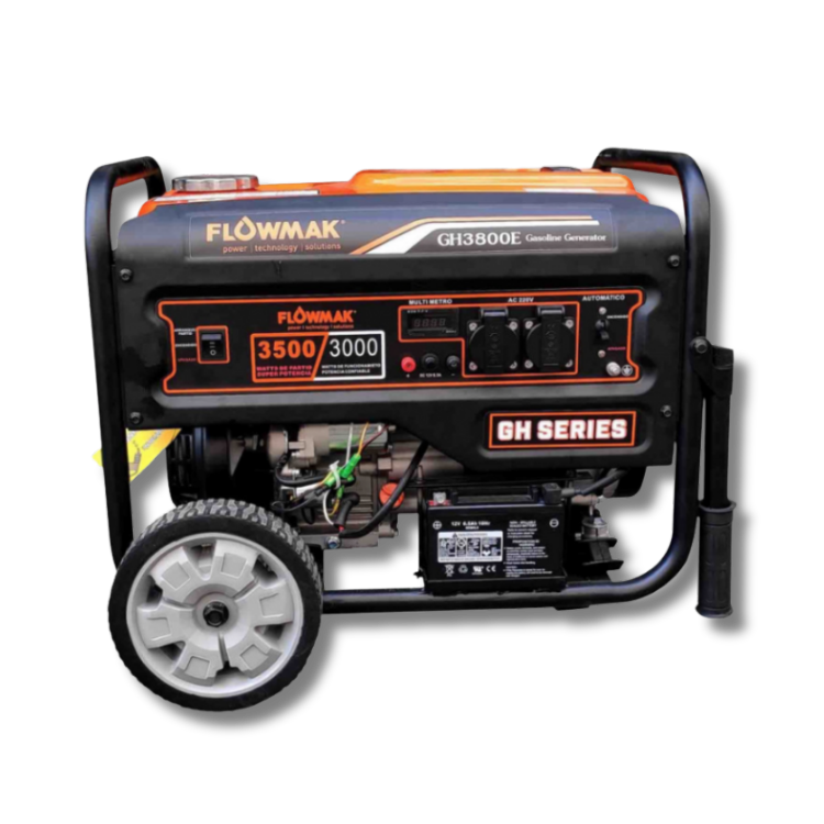 FLOWMAK GENERADOR GASOLINA 220V 3300W P/E GH3800E
