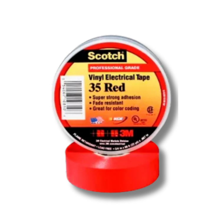 3M CINTA ELECTRICA SUPER 35 ROJO ¾ X 5MT