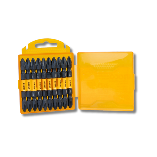 PUNTAS INGCO PH2 DOBLE PUNTA 65MM ALTO IMPACTO 10 PIEZAS SDBIM21PH233