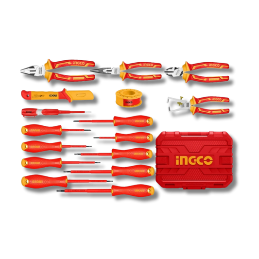 JUEGO HERRAMIENTAS INGCO AISLADAS 1000V 16 PIEZAS HKITH1601