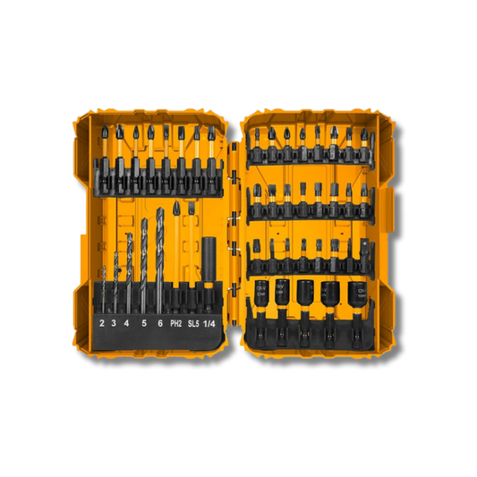SET PUNTAS IMPACTO INGCO + BROCAS Y ADAPTADOR 45 PIEZAS AKDL24502