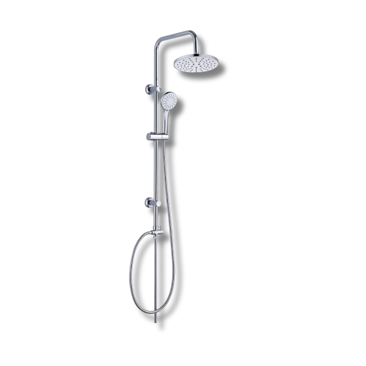COLUMNA DUCHA PIAZZA 5 FUNCIONES PLATO REDONDO 8” PZ2260