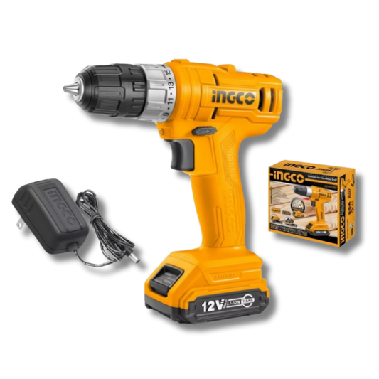 TALADRO INALÁMBRICO INGCO 12V CDLI1211 1 BATERÍA CON MALETA